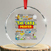 The Lab’s Prayer Funny Lab Week 2026 Crystal Glass Ornament Medical Laboratory Scientist Humor Gift for Lab Techs