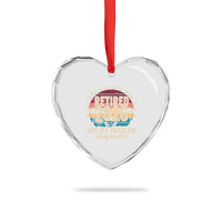 The Legend Has Retired 2026 Heart Crystal Glass Ornament Retro Funny Retirement