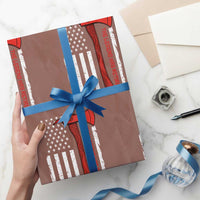 The Legend Has Retired Firefighter Wrapping Paper Roll Vintage Retirement Gifts Fireman American Flag - Wonder Print Shop