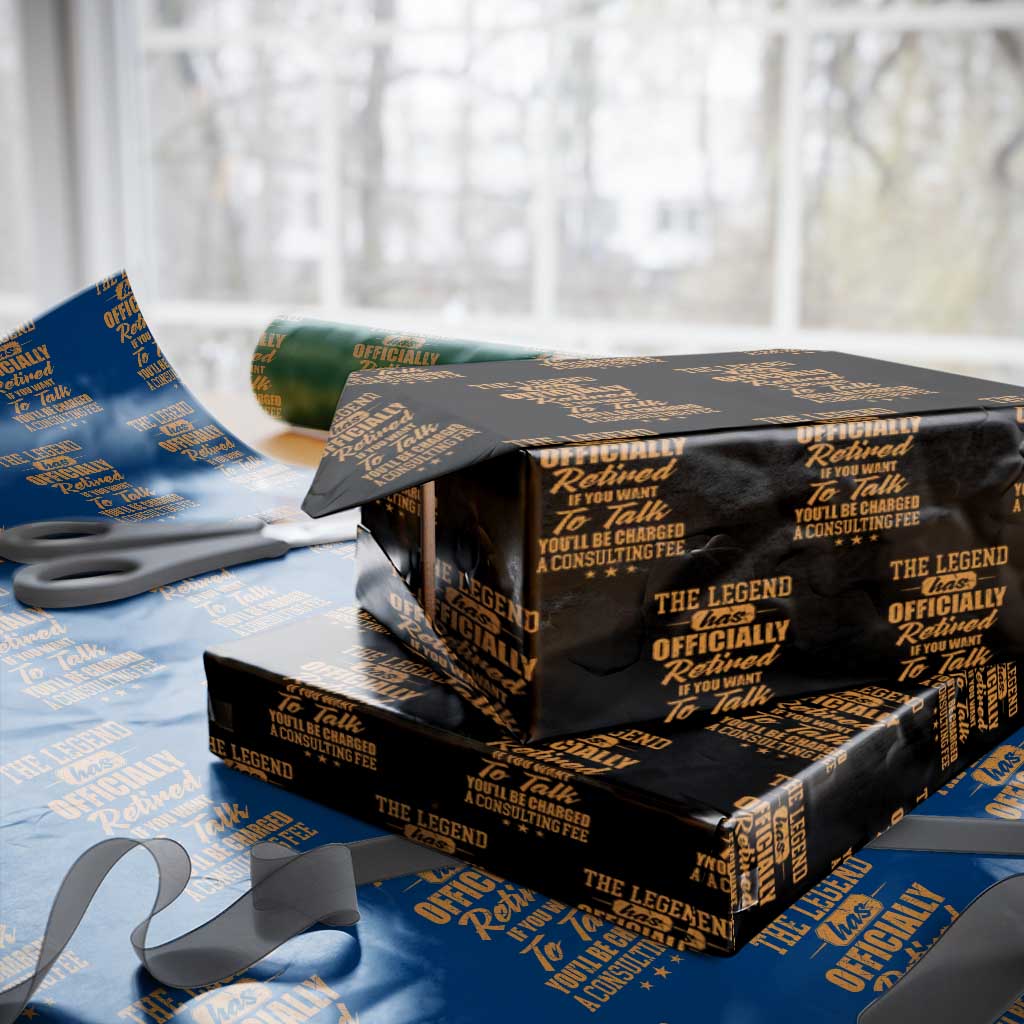 The Legend Has Retired Wrapping Paper Roll Funny Retirement Party Gag Gift