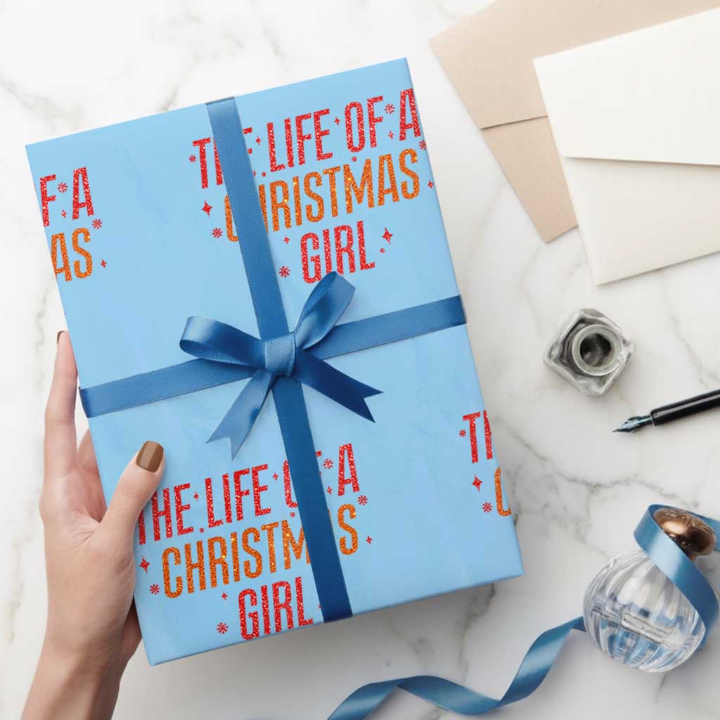 The Life Of A Christmas Girl Wrapping Paper Roll - Wonder Print Shop