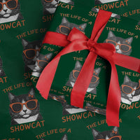 The Life Of A Showcat Wrapping Paper Roll Funny Cat Showgirl Era - Wonder Print Shop