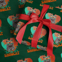 The Life Of A Showcat Wrapping Paper Roll Funny Cat Showgirl Era Heart Shape - Wonder Print Shop