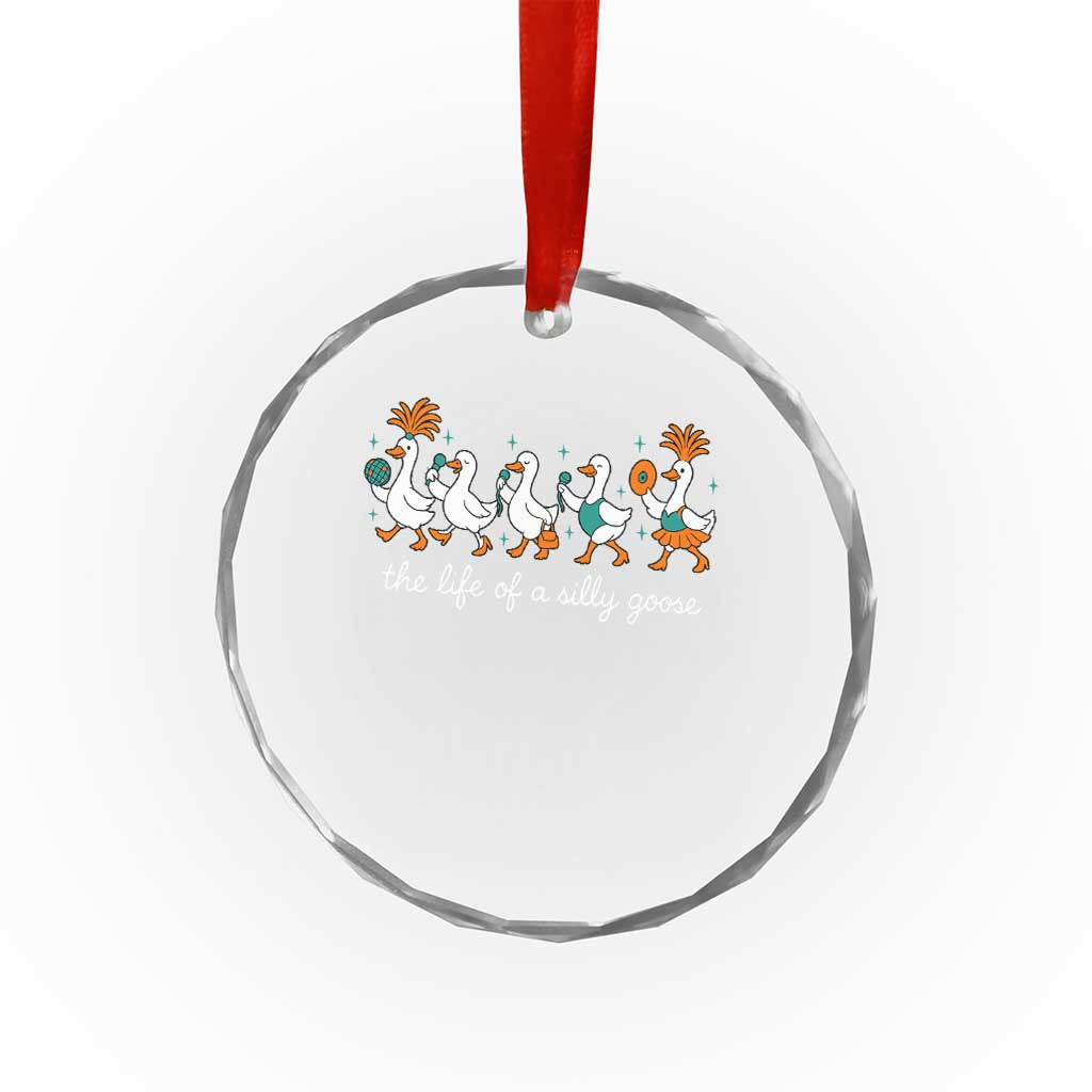 The Life Of A Silly Goose Crystal Glass Ornament Funny Concert Outfit Country Music Fan TS10