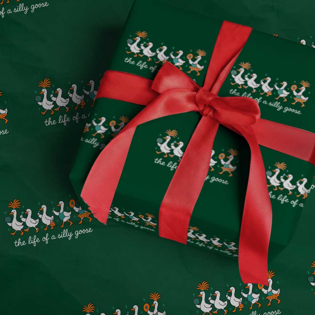 The Life Of A Silly Goose Wrapping Paper Roll Funny Concert Outfit Country Music Fan - Wonder Print Shop