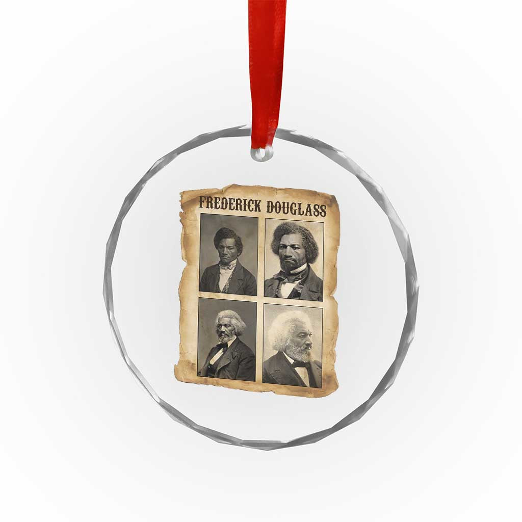 The Life Of Frederick Douglass Crystal Glass Ornament Historical Black History - Wonder Print Shop