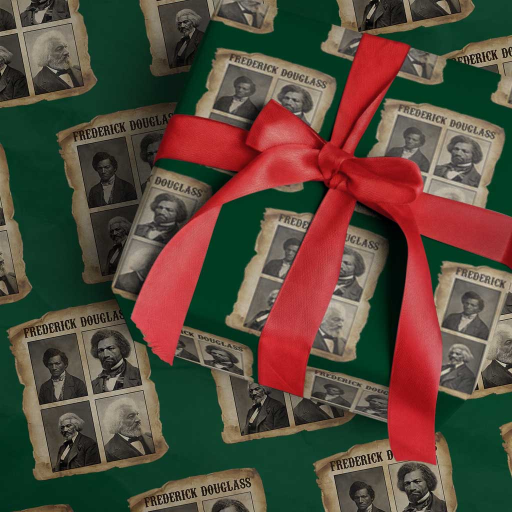 The Life Of Frederick Douglass Wrapping Paper Roll Historical Black History - Wonder Print Shop