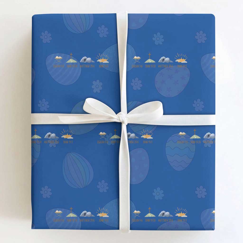 The Life Of Jesus Christ Religious Bible Verse Wrapping Paper Roll