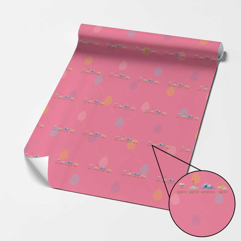 The Life Of Jesus Christ Religious Bible Verse Wrapping Paper Roll