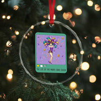 The Life Of The Mardi Gras Queen Crystal Glass Ornament