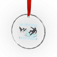 The Loon Platoon Defend The North Crystal Glass Ornament Minnesota State Bird Rebel