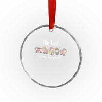 The Lord Is My Shepherd Crystal Glass Ornament Christian Easter Day Religious Sheep - Wonder Print Shop