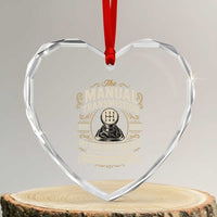 The Manual Transmission Preservation Society Get Your Shift Together Heart Crystal Glass Ornament Funny Manual Car Guy