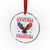 The Metric System Can't Measure Freedom Crystal Glass Ornament Funny Patriotic Eagle 4th of July USA Flag - Wonder Print Shop