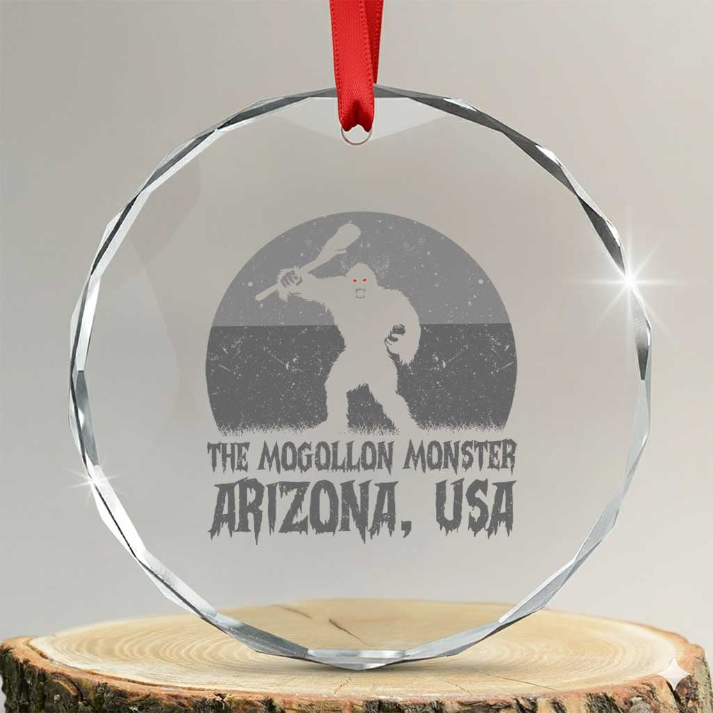 The Mogollon Monster Arizona Bigfoot Crystal Glass Ornament Vintage Cryptid Folklore
