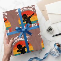 The Next Two Years Are Literally 6 7 Wrapping Paper Roll Funny 2026 2027 Meme Dabbing Boy Retro - Wonder Print Shop