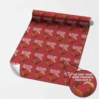 The Only Thing More Powerful Than Hate Is Love Wrapping Paper Roll Heart in Hands Unity Bunny Inspirational Quote