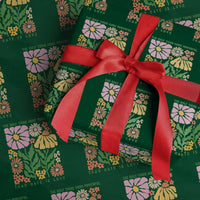 The Only Thing More Powerful Than Hate Is Love Wrapping Paper Roll Retro Floral Bunny Inspirational Quote