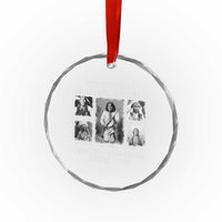 The Original Homeland Security Fighting Terrorism Since 1492 Crystal Glass Ornament Native American