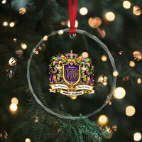 The Original Mardi Gras Mobile Alabama Since 1703 Crystal Glass Ornament Funny Carnival