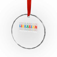 The Original Search Engine Crystal Glass Ornament School Librarian Library Books