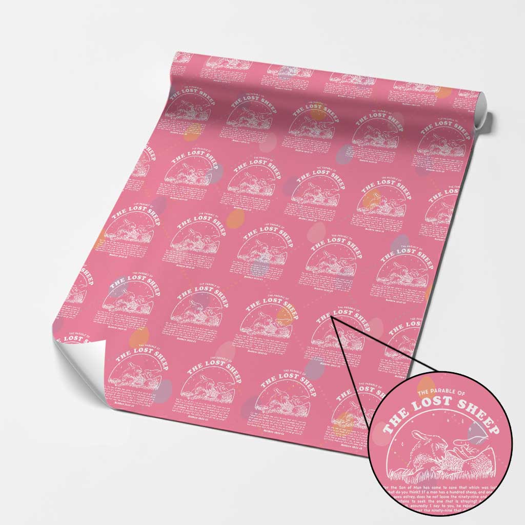 The Parable Of The Lost Sheep Wrapping Paper Roll Christian Bible Verse