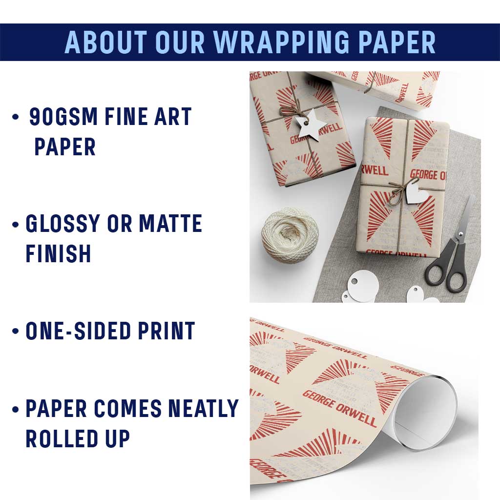 The Party Told You To Reject The Evidence Of Your Eyes Wrapping Paper Roll Protest Inequality George Orwell