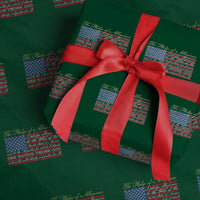 The Pledge of Allegiance Wrapping Paper Roll US Military Veteran Patriotic American Flag