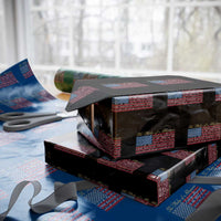 The Pledge of Allegiance Wrapping Paper Roll US Military Veteran Patriotic American Flag