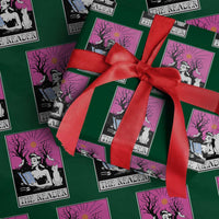 The Reader Tarot Wrapping Paper Roll Witch Reading Book Club Occult Cat Mom - Wonder Print Shop