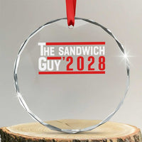 The Sandwich Guy 2028 Crystal Glass Ornament Political Parody - Wonder Print Shop