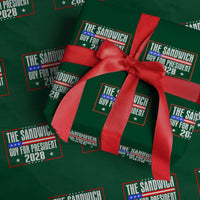 The Sandwich Guy for President 2028 Wrapping Paper Roll Funny Patriotic Campaign Parody - Wonder Print Shop