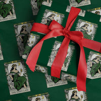 The Sassy Lass Tarot Card Wrapping Paper Roll Funny St Patrick's Day - Wonder Print Shop