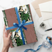 The Sassy Lass Tarot Card Wrapping Paper Roll Funny St Patrick's Day - Wonder Print Shop