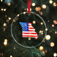 The Show Me State Est 1821 Crystal Glass Ornament Proud Missourian Gift