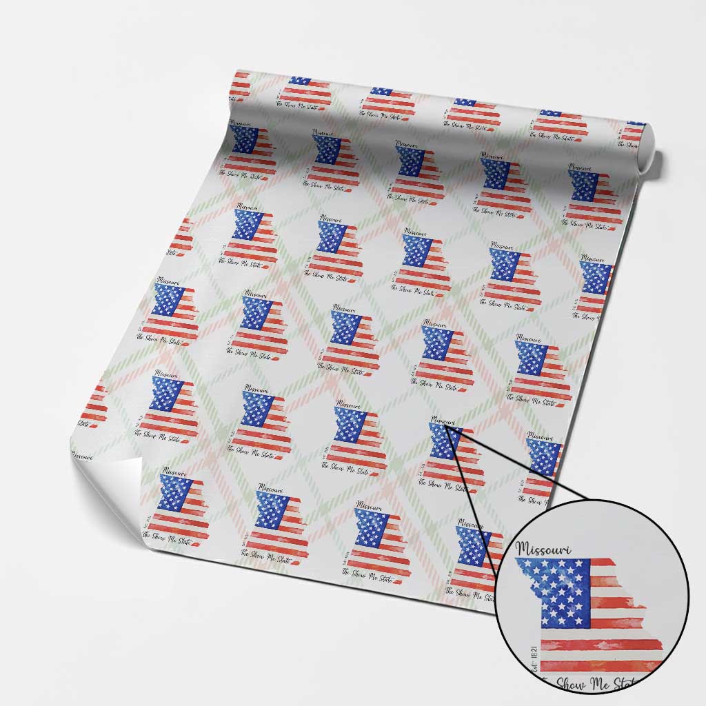 The Show Me State Est 1821 Wrapping Paper Roll Proud Missourian Gift