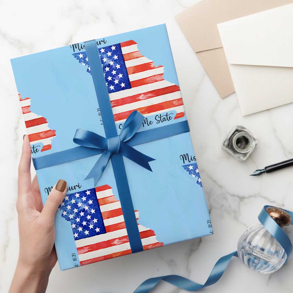 The Show Me State Est 1821 Wrapping Paper Roll Proud Missourian Gift