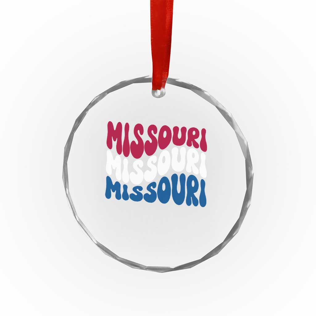 The Show Me State Pride Crystal Glass Ornament Gift For Missouri Lovers