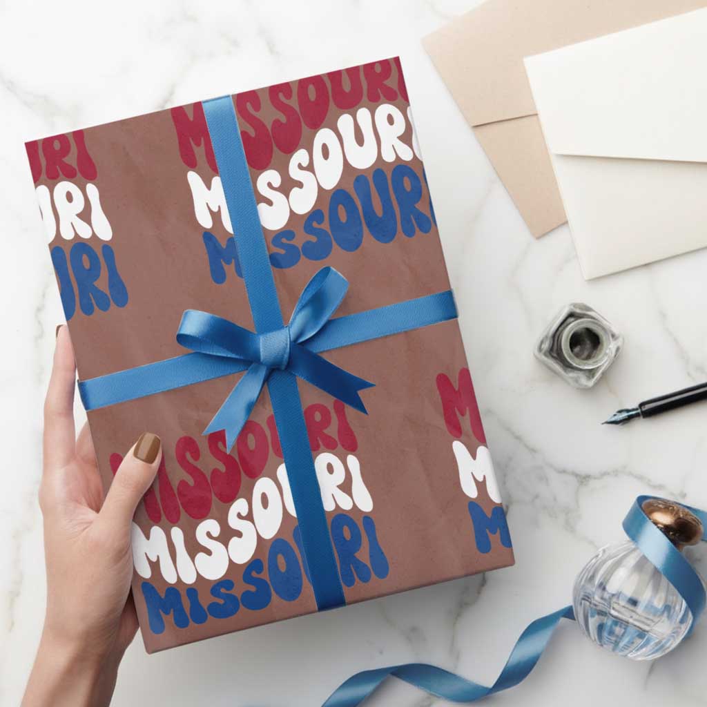 The Show Me State Pride Wrapping Paper Roll Gift For Missouri Lovers