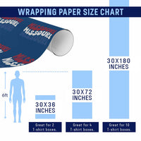 The Show Me State Pride Wrapping Paper Roll Gift For Missouri Lovers