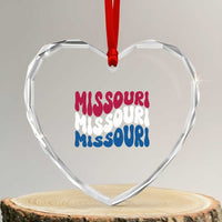 The Show Me State Pride Heart Crystal Glass Ornament Gift For Missouri Lovers