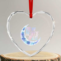 The Sky Is Opalite Moonstone Mystical Crystal Lover Heart Crystal Glass Ornament - Wonder Print Shop