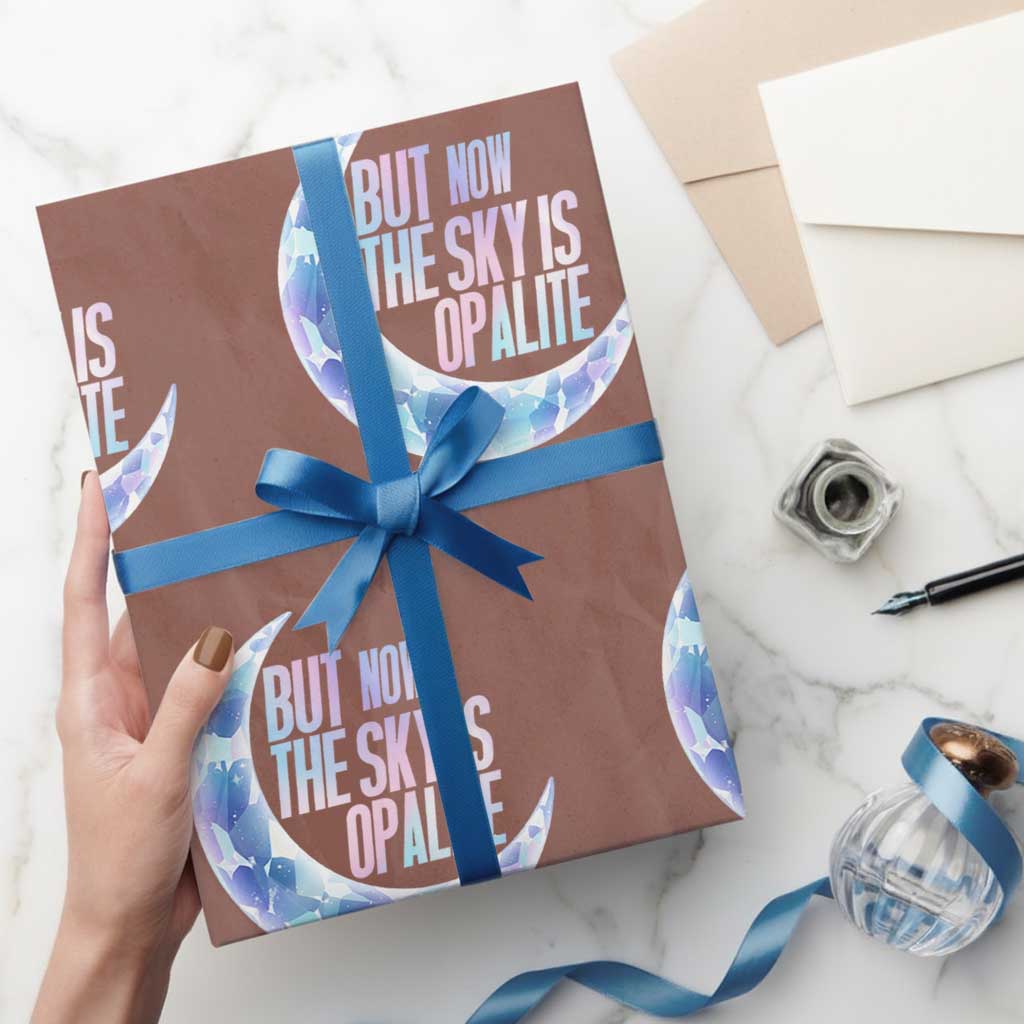 The Sky Is Opalite Moonstone Mystical Crystal Lover Wrapping Paper Roll - Wonder Print Shop