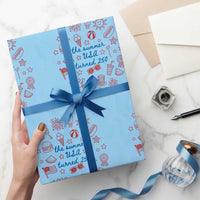 The Summer USA Turned 250 Wrapping Paper Roll 250 Years America Anniversary 4th of July