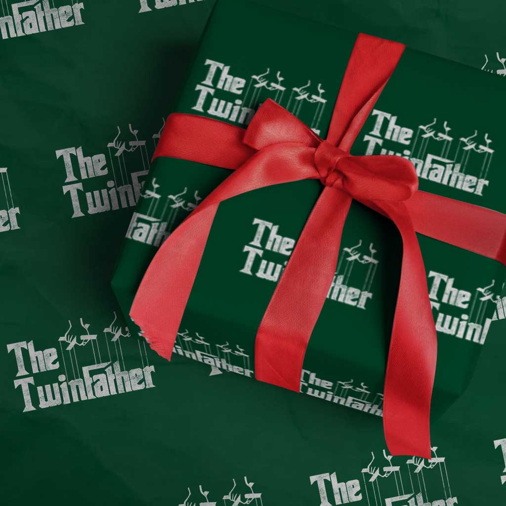 The Twinfather Wrapping Paper Roll Funny Dad Of Twins Fathers Day