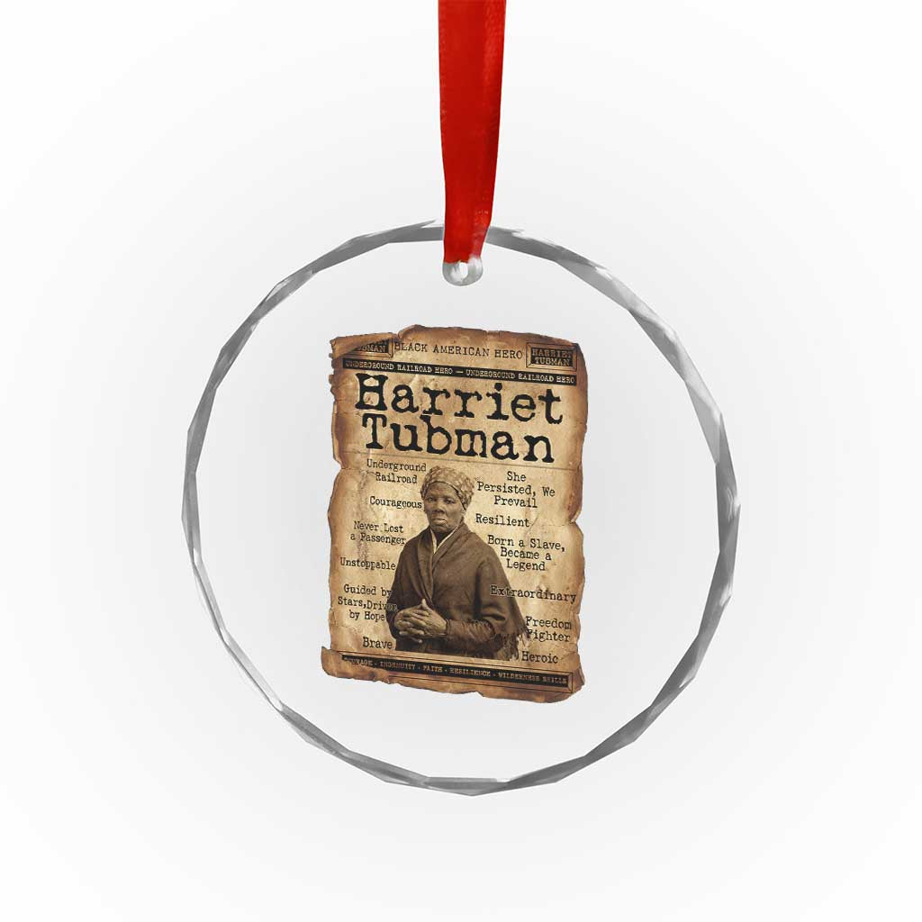 The Underground Railroad Hero Crystal Glass Ornament Harriet Tubman Slavery Freedom Fighter Gift