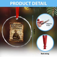 The Underground Railroad Hero Crystal Glass Ornament Harriet Tubman Slavery Freedom Fighter Gift