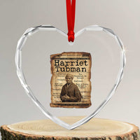 The Underground Railroad Hero Heart Crystal Glass Ornament Harriet Tubman Slavery Freedom Fighter Gift