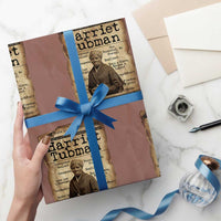 The Underground Railroad Hero Wrapping Paper Roll Harriet Tubman Slavery Freedom Fighter Gift