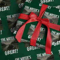 The Water is Great Swamp Monster Reflecting Pool Wrapping Paper Roll Funny Washington DC Algae Creature Meme